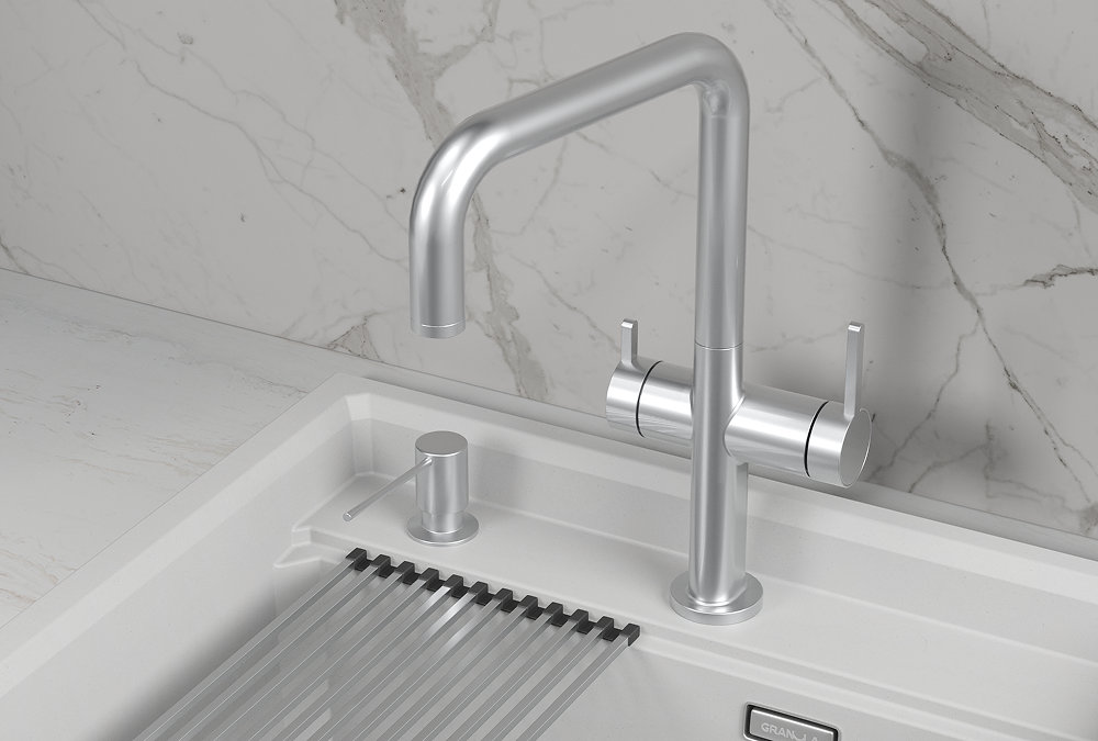 KS-8275, НЕРЖ, СМЕСИТЕЛЬ КУХОННЫЙ KITCHEN SPACE KS-8275, НЕРЖ, СМЕСИТЕЛЬ КУХОННЫЙ KITCHEN SPACE