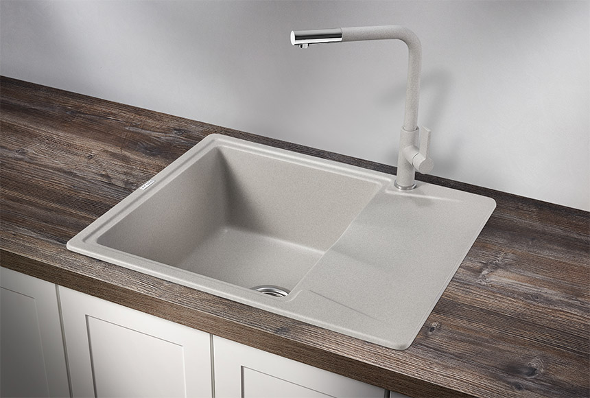 Мойка для кухни Granula 6201 базальт, 62х50 см, прямоугольная