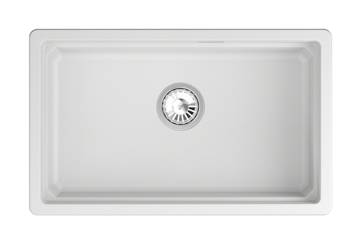 KS-7303iU, АРКТИК (БЕЛЫЙ), кухонная мойка, кварц