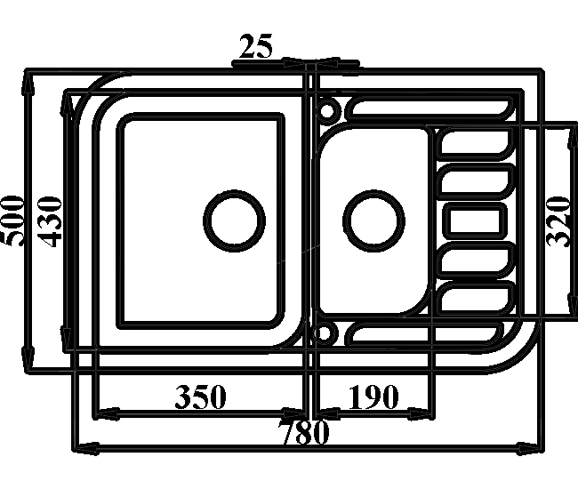 7803, кухонная мойка, кварц