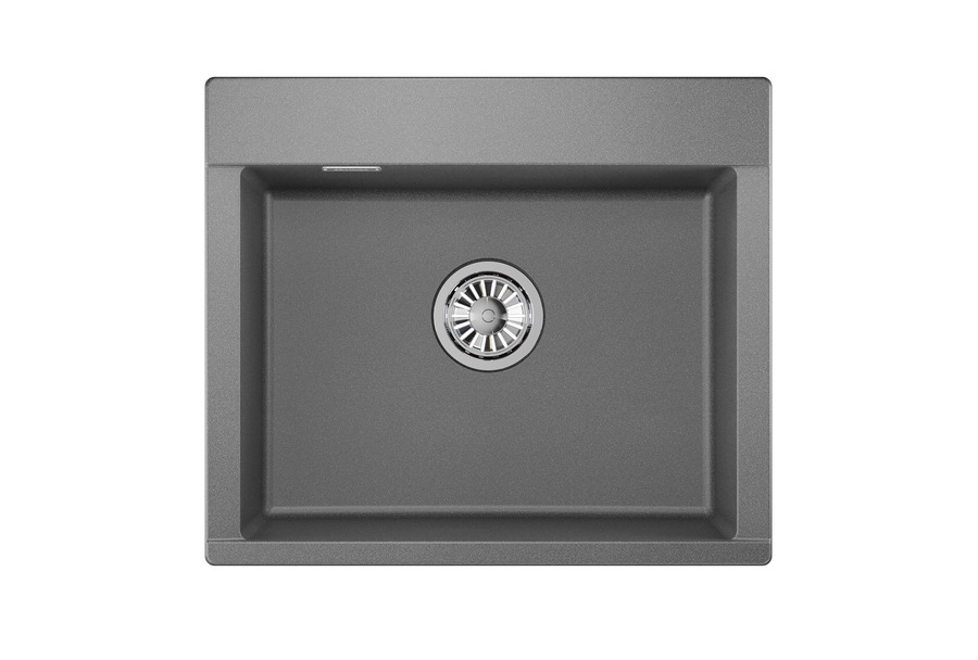 ES-5804, ГРАФИТ (ЧЁРНО-СЕРЫЙ), кухонная мойка, кварц, ESTETICA