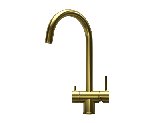 KS-7104, ЗОЛОТО САТИН, СМЕСИТЕЛЬ КУХОННЫЙ