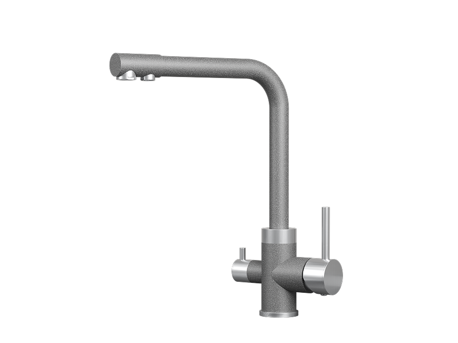 5015, ГРАФИТ (ЧЁРНО-СЕРЫЙ), СМЕСИТЕЛЬ КУХОННЫЙ