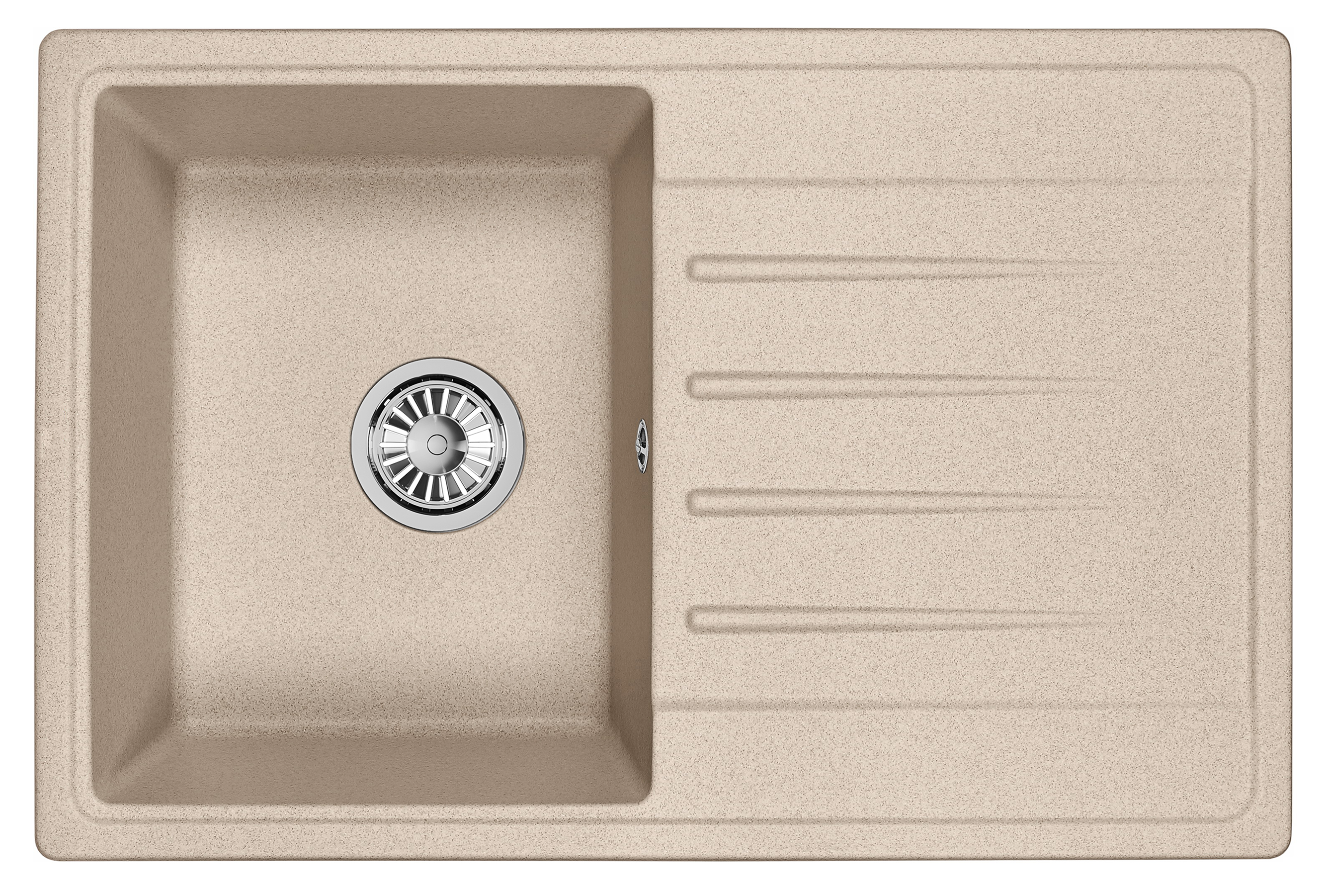 7602, БЕЖЕВЫЙ, кухонная мойка, СтандАРТ кварц