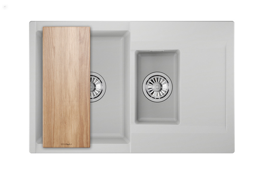 ES-7808, АРКТИК (БЕЛЫЙ), кухонная мойка, кварц, ESTETICA